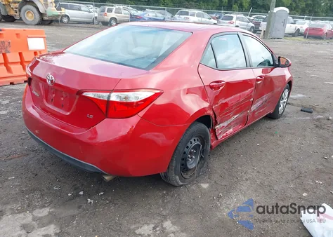 2015 Toyota Corolla Le z USA, uszkodzony, nr VIN 2T1BURHE3FC245522